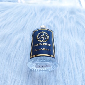 Custom PVC Perfume Waterproof and Tear-resistant logo Transfer Sticker Label for Perfume Glass Bottle Candle Jar